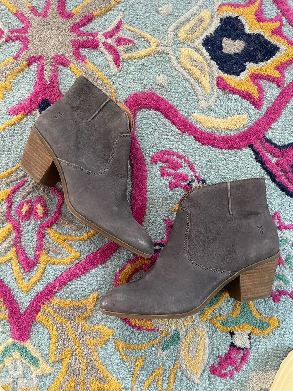 Frye Jea Ankle Ankle Booties - Western Block Heel